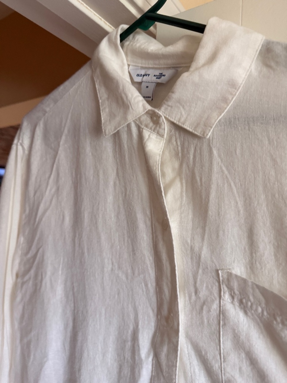 4 old  Navy linen Casual Button-Down Shirt